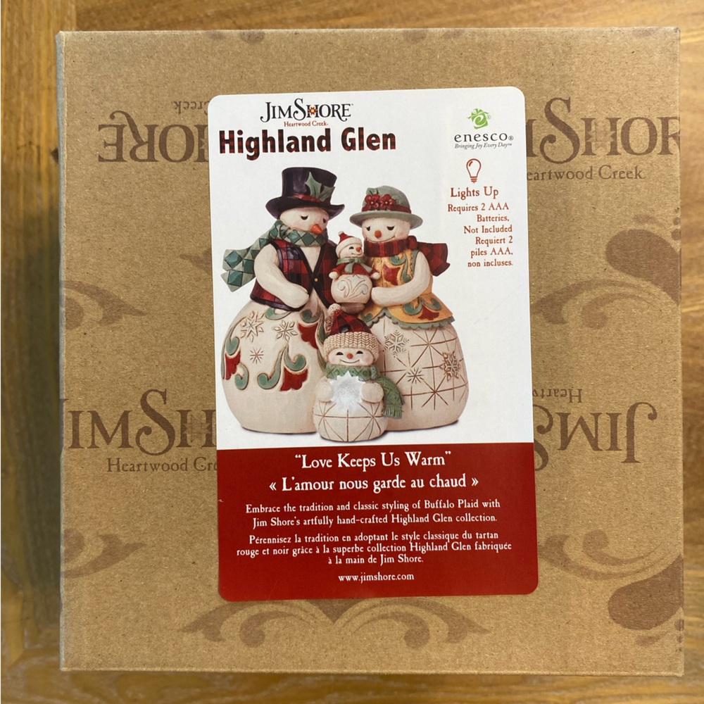 Jim Shore Highland Glen Snowman Family Figurine